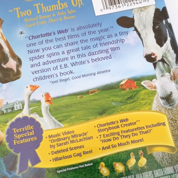 🌿 E.B. White Charlotte's Web Children's Story DVD - Picture 4 of 7